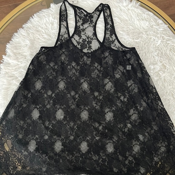 New with tags razor back lace black express tank - Picture 1 of 6